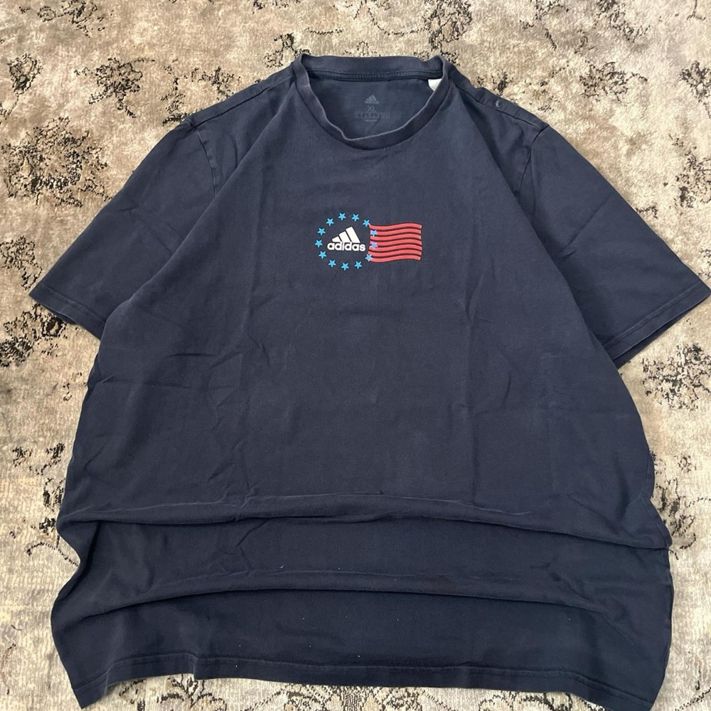 Adidas Dark Blue Crew Neck Tee